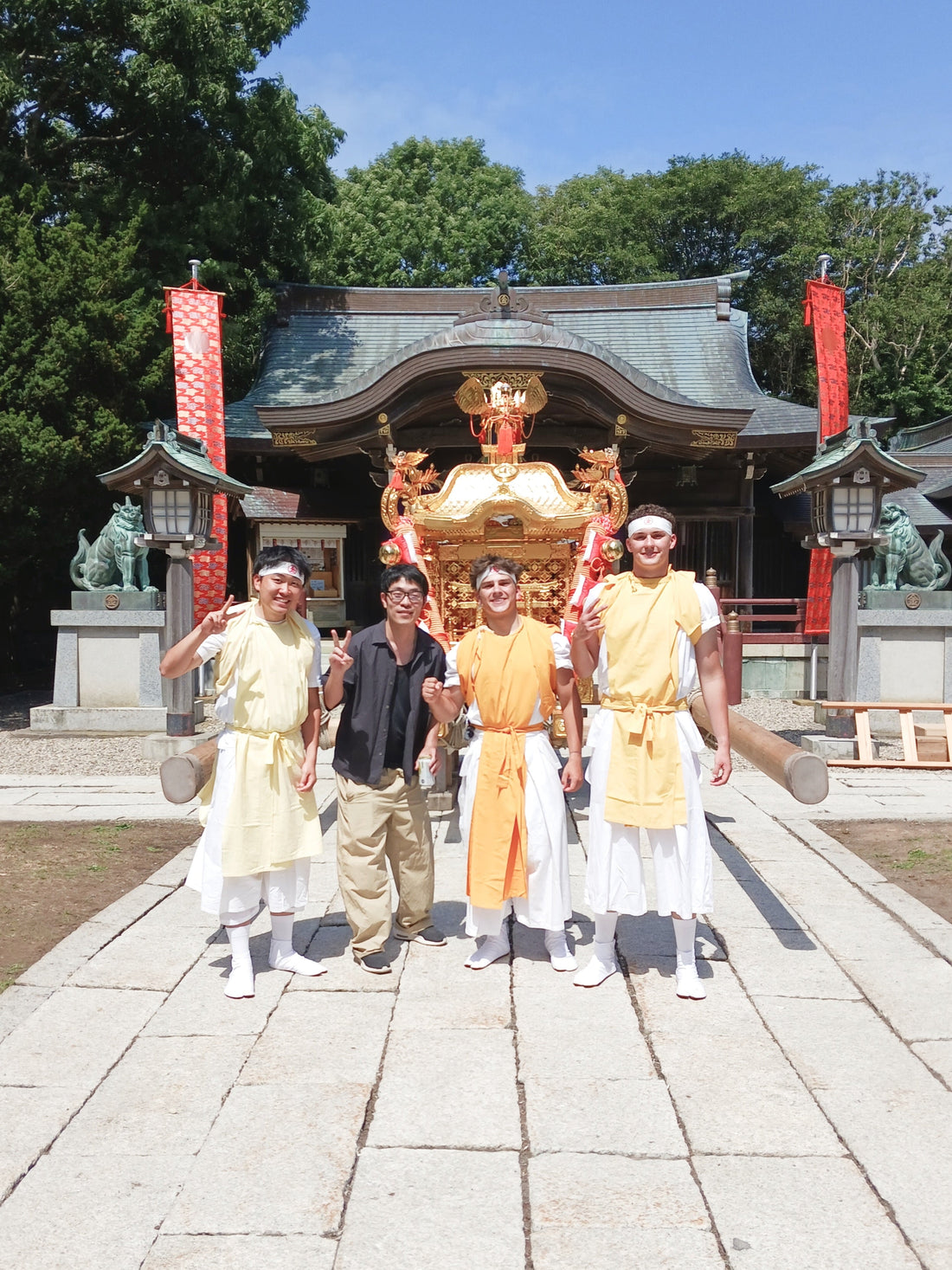 Founder Brock Miller participating in a traditional omikoshi festival in Nemuro, Hokkaido, Japan, during his time living in Japan.